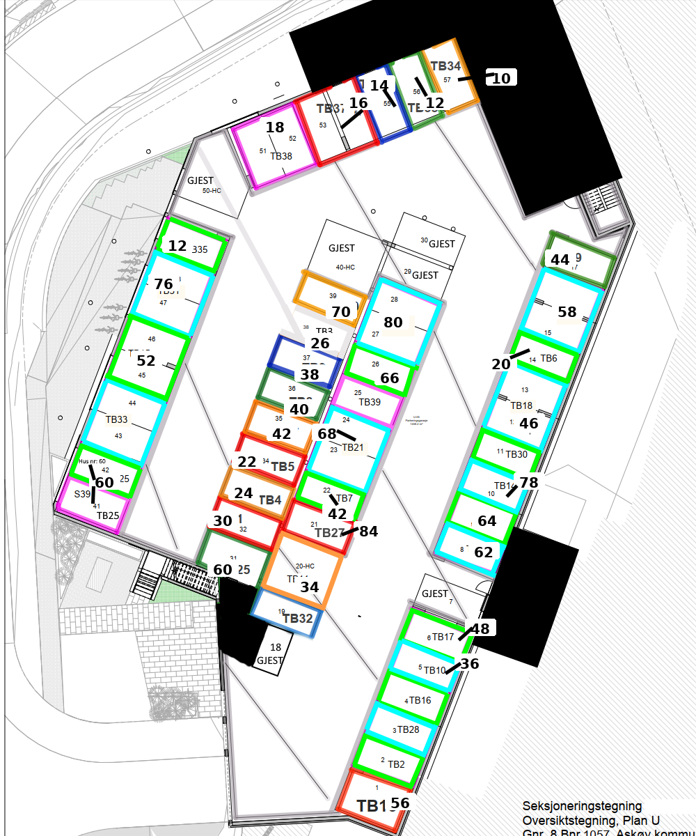 Parkeringskart Plan U